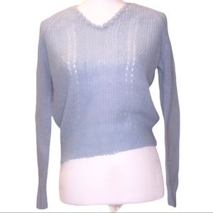 Vintage Powder Blue V-Neck